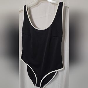 Good American Black and White One-Piece Swimsuit